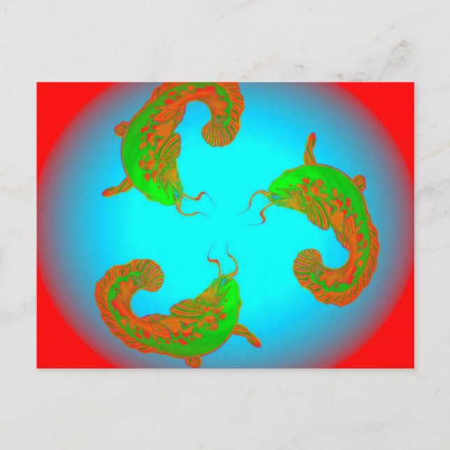 Fisch 02k3vi postkarte (Vorderseite)