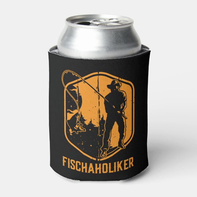 Fisch aholisch - Forellenangler Dosenkühler (Kanne Vorderseite)