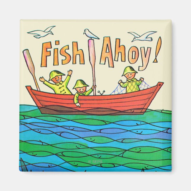 Fisch Ahoy! Magnet (Vorne)