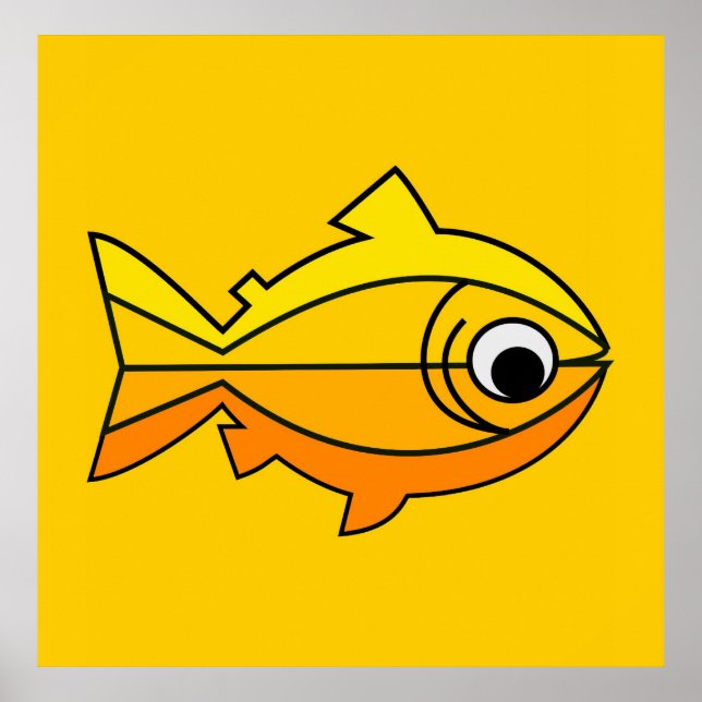 Fisch als Symbol des Christentums Poster (Vorne)