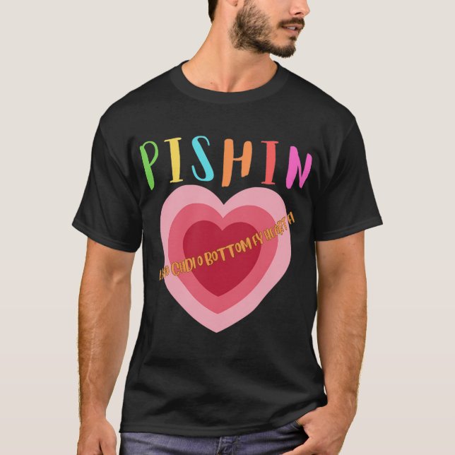 Fisch am Angler T-Shirt (Vorderseite)