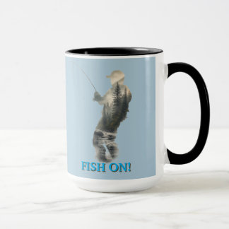 "Fisch am Haken!" Tasse