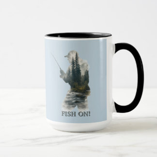 "Fisch am Haken!" Tasse