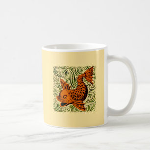 Fisch Antik Fliese Alte Kunst alte De Morgan Kunst Kaffeetasse
