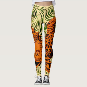Fisch Antikes Tile Alte Kunst antiken Leggings