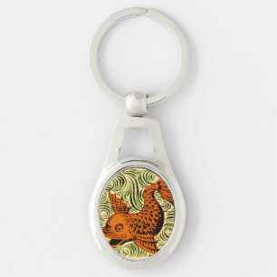 Fisch Antikes Tile Alte Kunst antiken Schlüsselanhänger