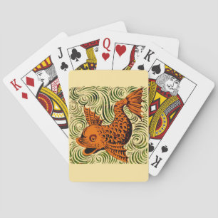 Fisch Antikes Tile Alte Kunst antiken Spielkarten