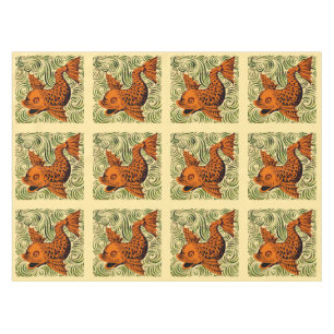 Fisch Antikes Tile Alte Kunst antiken Tischdecke