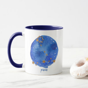 Fisch-Aquarell-Himmels-Konstellations-Tierkreis Tasse