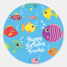 Fisch Aquarium 1. Geburtstag Vielen Dank Sticker S