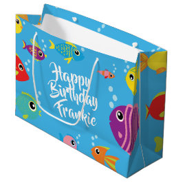 Fisch Aquarium 1 Geburtstagsgeschenktasche Große Geschenktüte
