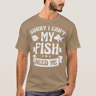 Fisch Aquarium Shirt Mein Fisch braucht mein Gesch
