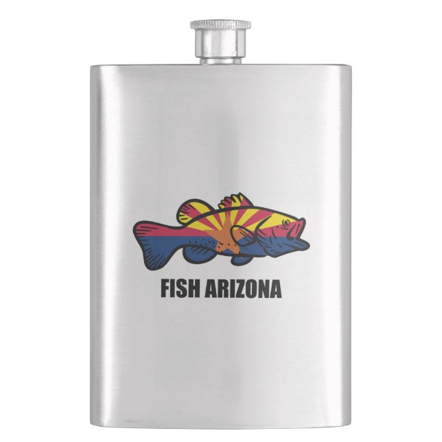 Fisch Arizona Flachmann (Vorderseite)