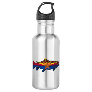 Fisch Arizona Flaggenforelle Edelstahlflasche