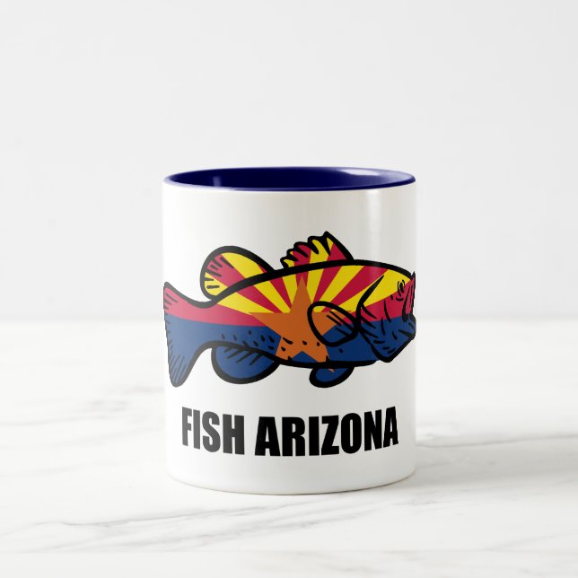 Fisch Arizona Zweifarbige Tasse (Mittel)