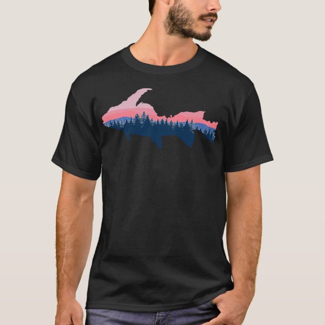 Fisch auf der oberen Halbinsel T-Shirt (Vorderseite)