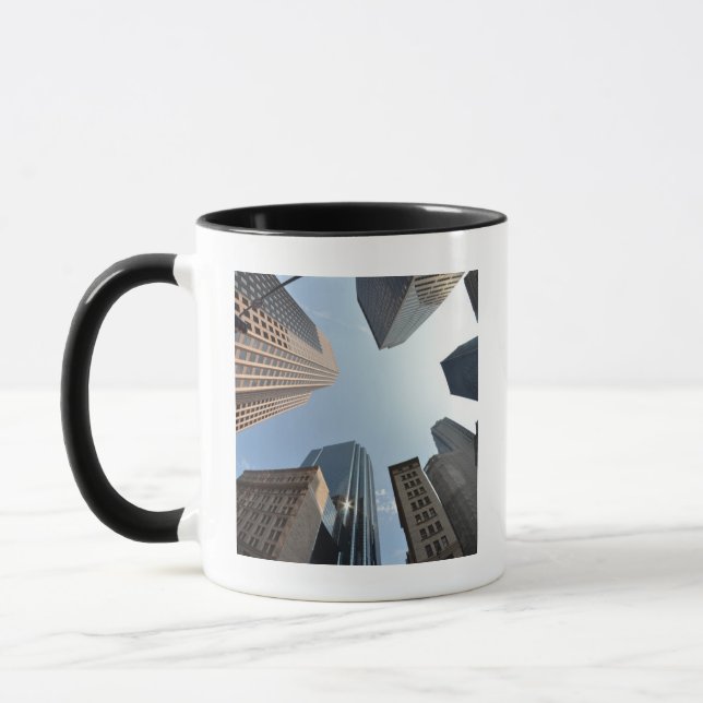 Fisch-Auge Linse des Gebäude, Boston, US Tasse (Links)