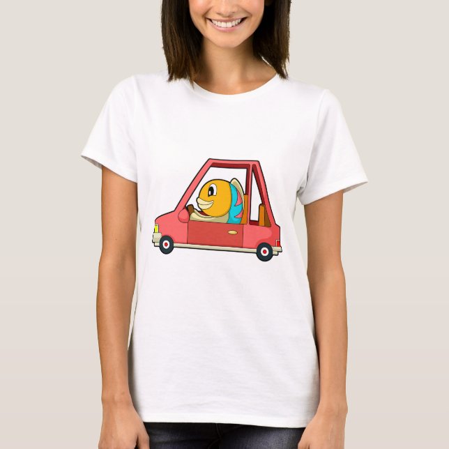 Fisch Auto T-Shirt (Vorderseite)