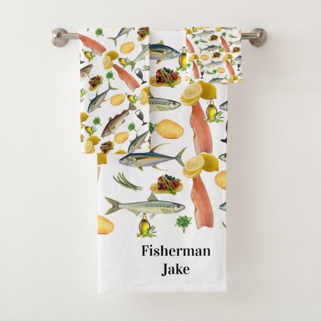 Fisch-Badezimmer-Handtuch-Sets Badhandtuch Set (Insitu)