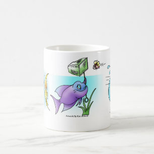Fisch-CartoonMontage 3 Kaffeetasse