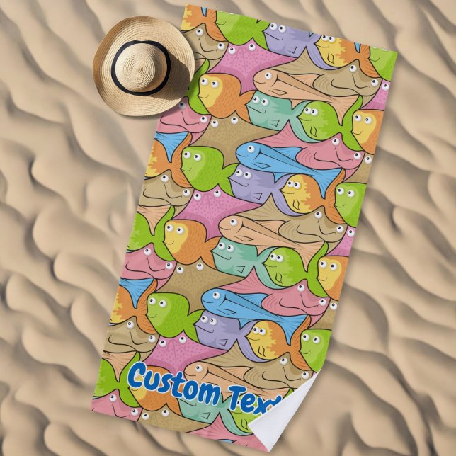 Fisch Cartoons Strand Handtuch (Von Creator hochgeladen)