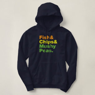 Fisch & Chips & Mushy Peas. Hoodie