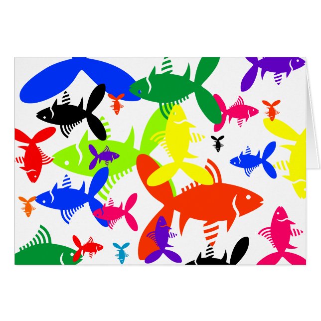 Fisch-Collage (Vorderseite (Horizontal))