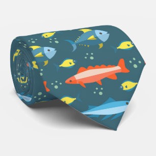 Fisch Colorful Necktie Krawatte