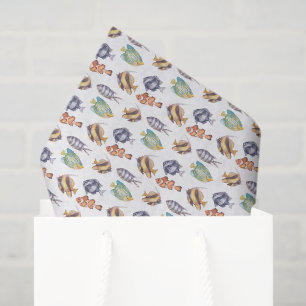 Fisch-Dekupier-Tissue-Papier, Meeresleben Seidenpapier