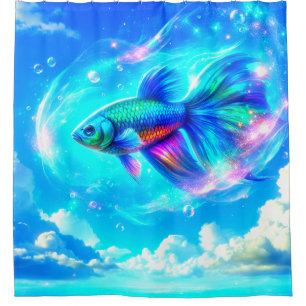 Fisch Duschvorhang