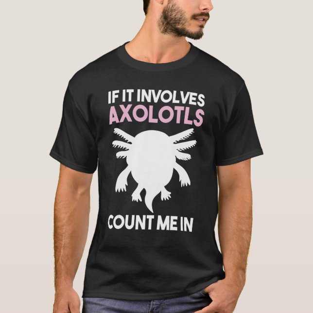 Fisch Eidechse Axolotl T-Shirt (Vorderseite)