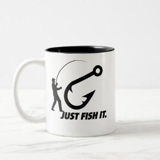 Fisch es Geschenk für ihn Zweifarbige Tasse