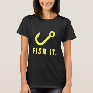 Fisch es Hook Natur Sportfischer Hobby Reel An T-Shirt