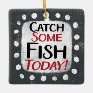 Fisch fangen heute Ornament