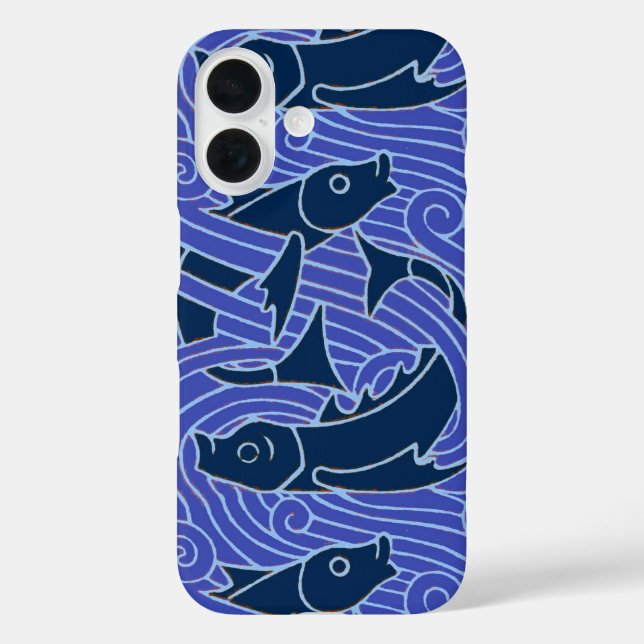 Fisch Fett Schwimmen Ozean Blauer Fischfang Case-Mate iPhone Hülle (Rückseite)