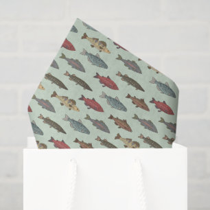 Fisch-Fisch-Dekupage Seidenpapier
