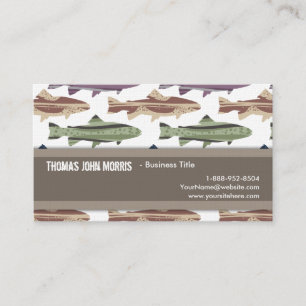 Fisch-Fisch-Muster Visitenkarte