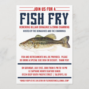 Fisch-Fischrogen-Party Einladungen