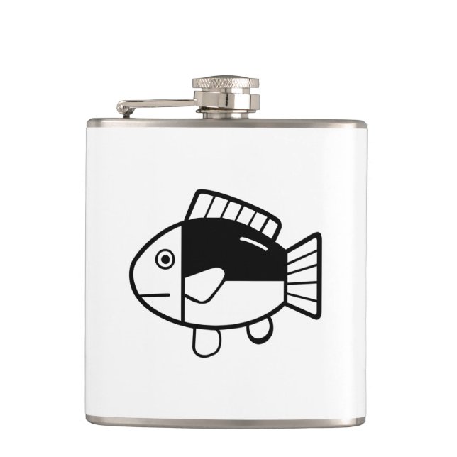 Fisch Flachmann (Vorderseite)