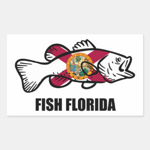 Fisch Florida Rechteckiger Aufkleber