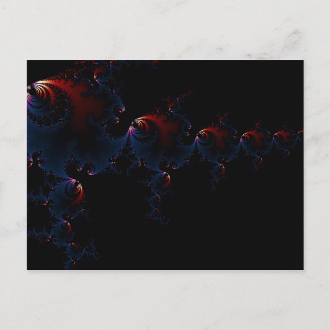 Fisch - Fraktal Postkarte (Vorderseite)