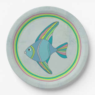 Fisch Fry Paper Plate Pappteller