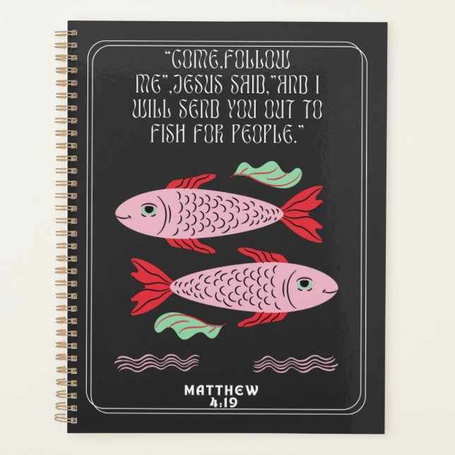 Fisch für Menschen Spiralplaner Planer (Vorderseite)