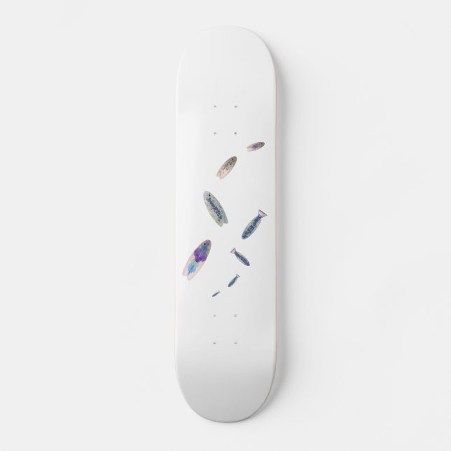 Fisch geformtes Lackprächtigen Surflogo moderne Ku Skateboard (Vorderseite)