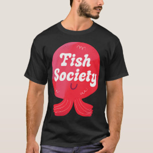 Fisch Gesellschaft Abzeichen T-Shirt