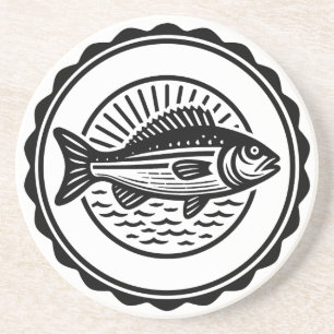 Fisch Getränkeuntersetzer