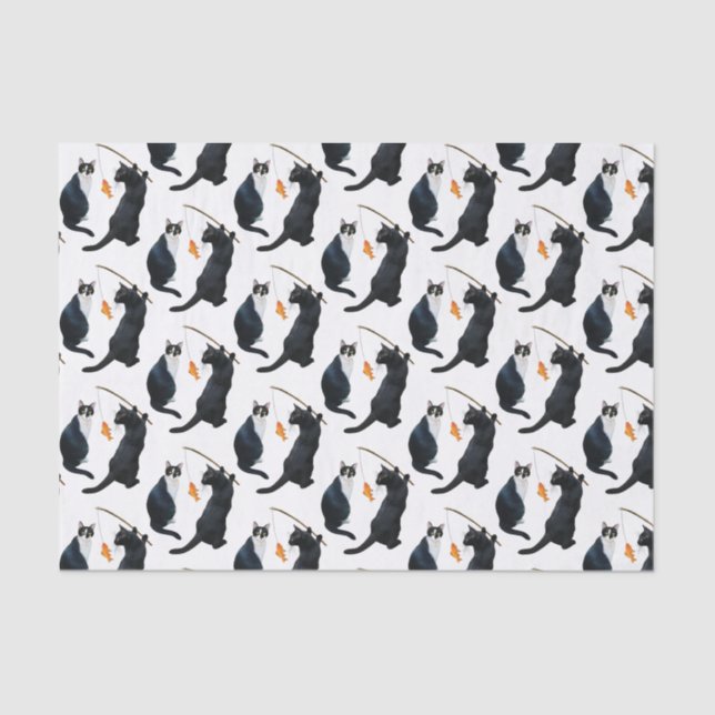 Fisch: Gewebe für Katzen Seidenpapier (Vorderseite)