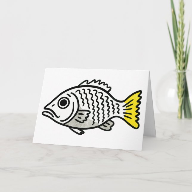 Fisch-Grußkarte Dankeskarte (Vorderseite)