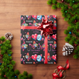 Fisch, Haken, Name - Got an dir! 4 Geschenkpapier