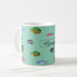 Fisch-heller Türkis Kaffeetasse